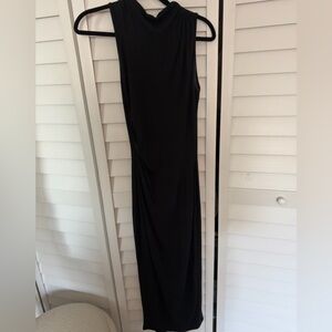 Elegant Black Sleeveless Maxi Dress